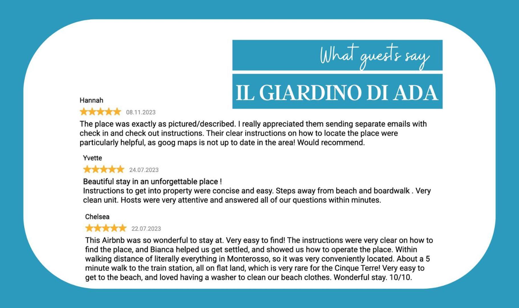 Il Giardino Di Ada Ground Floor Studio With Ac And Patio Monterosso al Mare Dış mekan fotoğraf